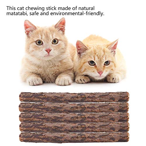 5 uds, palo de masticar para gatos, matatabi Natural, palo para masticar hierba gatera, palillo para aperitivos para gatos, juguete para masticar gato, juguete natural para gatos con hierba gatera