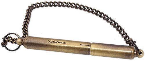 Acme Silent Whistle No. 535 – Silbato para perros «lautlose» para las personas (castaña) no audible – Brass Antique