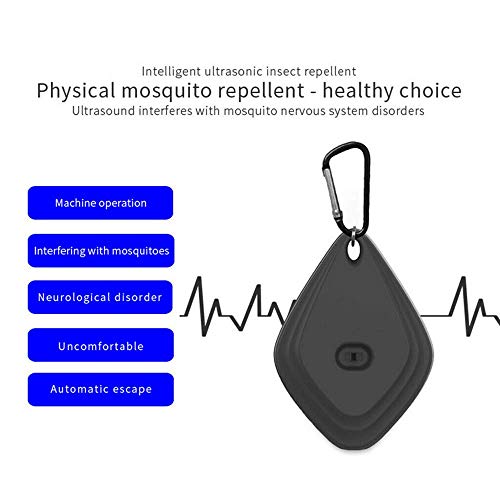 AETOSES 2020 Nuevo Repelente ultrasónico de pulgas y garrapatas, Controlador portátil de Insectos y garrapatas, protección Natural contra pulgas para Mascotas, 3 Piezas (Negro)