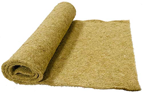 Alfombra para roedores hecha de 100% cáñamo, 100 x 40 cm 5 mm de grosor, paquete de 3, (EUR 5,47 / pieza), adecuada como revestimiento de pisos de jaula, para hámsters,degus,ratas y similares roedores