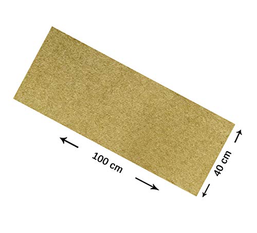 Alfombra para roedores hecha de 100% cáñamo, 100 x 40 cm 5 mm de grosor, paquete de 3, (EUR 5,47 / pieza), adecuada como revestimiento de pisos de jaula, para hámsters,degus,ratas y similares roedores