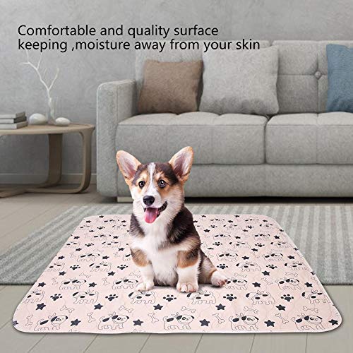 Alfombrilla de entrenamiento para mascotas, 3 tamaños, reutilizable, impermeable, cachorro, perro, gato, pis, almohadilla de cama, alfombra, orina, alfombrilla de entrenamiento para mascotas(80*90cm)