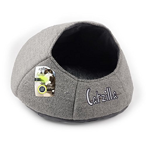 ALL FOR PAWS Cama Nido Catzilla, Color Gris