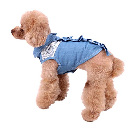 AMURAO Summer Pet Dog Shirt Personalizar Diseño Cachorro Uniforme Traje Ropa Perros Mascotas Ropa Gato Encaje Señora Chaleco