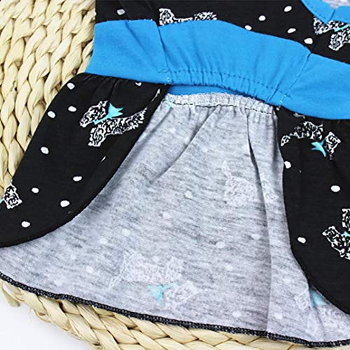 AMURAO Vestido de Perro de Verano Ropa para Mascotas Transpirable Falda Linda del Perrito de la Boda Mascota Encantadora Disfraces al Aire Libre