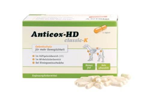 Anibio Anticox HD-classic-k (140 cápsulas) Alimento complementario para perros, 1er Pack (1 x 0,07 kg)