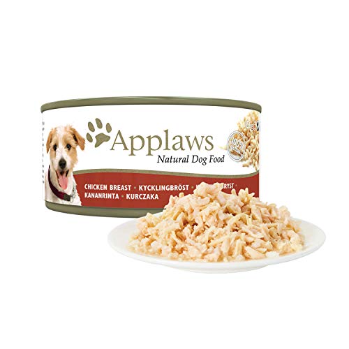 Applaws - Pechuga de pollo  comida para perros, 12 x 156g