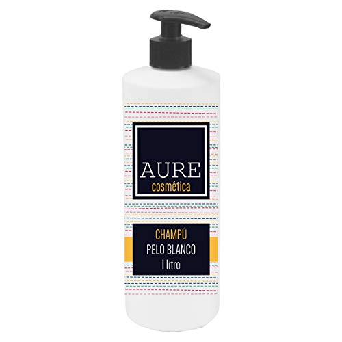 Aure AU205465 Champú Pelo Blanco, 1L