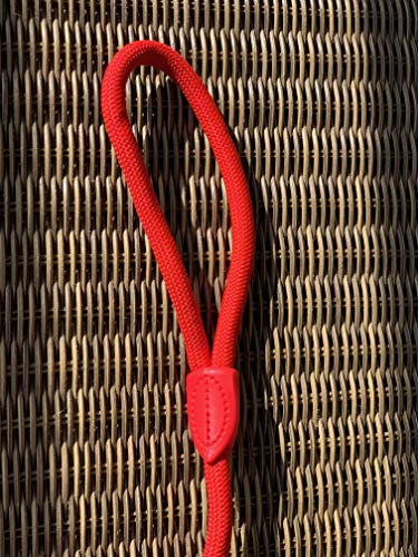 AVANZONA Correa Nylon Redondo antitirones Entrenamiento para Perros pequeños medianos y Grandes 1.3 * 120cm (Rojo)