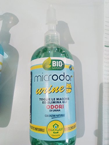 BACTEMIA MICRODOR Urine 500ml quitamanchas y eliminador de olores de orines producidos por Perros, Gatos y pequeños mamíferos