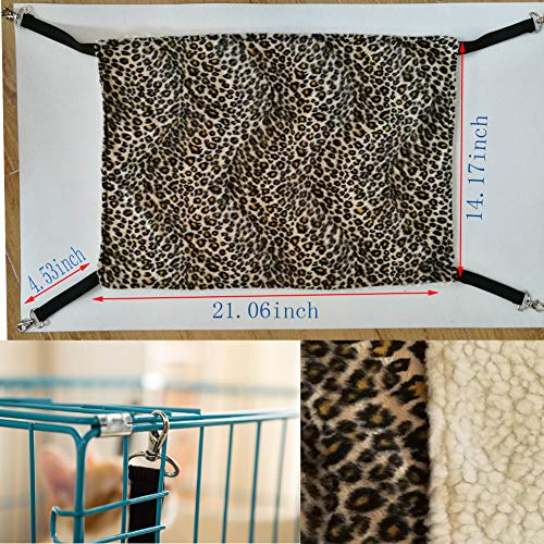 Bello Luna Estera Colgante Estampada Leopardo de la Cama de la Hamaca del Gato para el Gato del Perro y el pequeño Animal