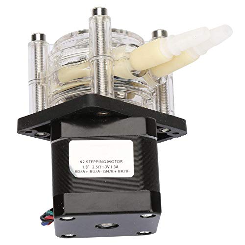 Bomba peristáltica, vacío de alta resistencia a la corrosión de alto movimiento de 6~30V Bomba autocebante peristáltica con llave hexagonal de motor paso a paso Adecuado para líquidos de acuarios