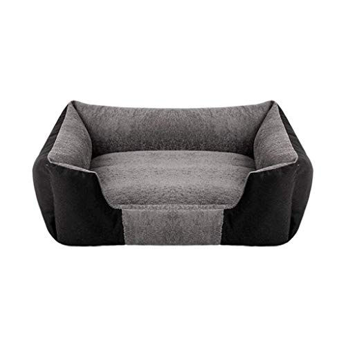 Cama del Animal doméstico, cálido Durante el Gato del Perro de la Perrera Cuddler Suave Cachorro Sofá, Cuadrado Limpio Bolster/Nest Bed Mascota con Funda, 55x45cm, 90x66CM, 72x58CM