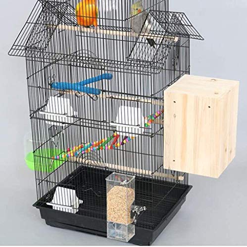 Casa del animal doméstico del hierro labrado Birdcages, Propiedad Tipo de metal loro Jaulas de ventana de visualización Jaulas for la tienda de animales, centro comercial, jaula de la sala de estar (C