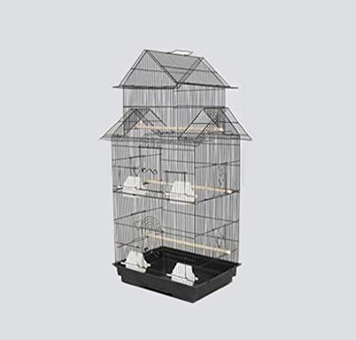 Casa del animal doméstico del hierro labrado Birdcages, Propiedad Tipo de metal loro Jaulas de ventana de visualización Jaulas for la tienda de animales, centro comercial, jaula de la sala de estar (C