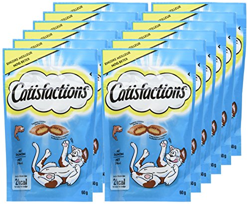 Catisfactions Premios Para Gatos Sabor Salmón - 60 gr