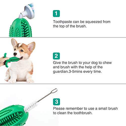 Cepillo de dientes para perros, juguete para masticar cachorros indestructibles, cepillo de limpieza para dientes, cuidado dental efectivo para cachorros, cepillo de dientes para perros no tóxico