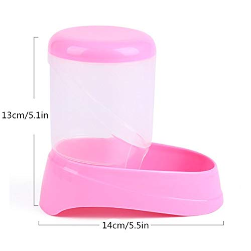 Comederos Cobaya Comedero Automatico Conejo dispensador de Comida Dispensador de Comida de hámster Hámster Cuencos de Comida Conejo Accesorios Pink