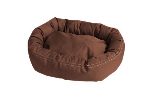 CPC Brutus Tuff - Cama para mascotas de 27 pulgadas, color chocolate por Carolina Pet Company