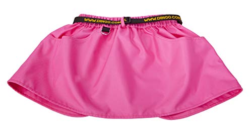 Dingo 16450 - Cinturón de Entrenamiento para Perro, para Entrenador de Agilidad, ayudante, Hecho a Mano en Estilo de Falda Deportiva, Muchos Bolsillos, Color Rosa