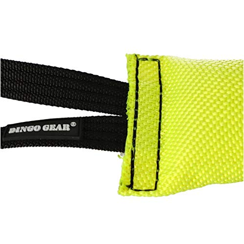 Dingo Gear - Juguete para bocado de Manguera de Juguete para Perro, Color Amarillo, 0,159 kg