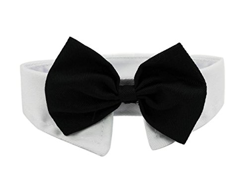 Diyafas 2 Piezas Corbata Formal del Gato Perro Perrito Gatito Algodón Bowknot Banda de Cuello Pajarita Ajustable para Mascotas