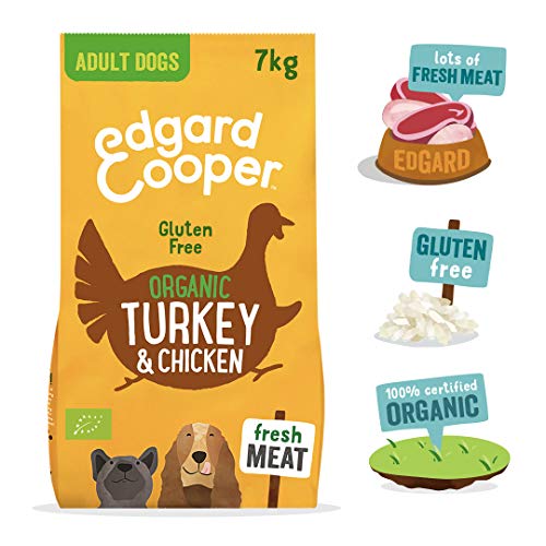 Edgard & Cooper pienso para Perros Adultos sin Gluten, Natural con Pavo y Pollo de Granja ecológicos, Comida balanceada sin harinas de Carne ni Carnes sobreprocesadas, cocinada a Fuego Lento (7 kg)