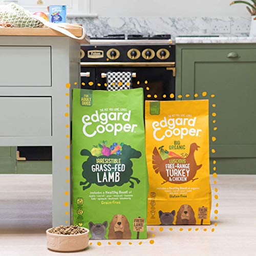 Edgard & Cooper pienso para Perros Adultos sin Gluten, Natural con Pavo y Pollo de Granja ecológicos, Comida balanceada sin harinas de Carne ni Carnes sobreprocesadas, cocinada a Fuego Lento (7 kg)