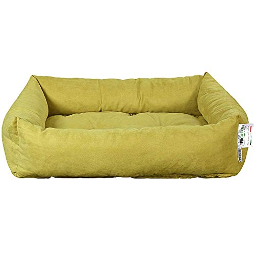 evergreenweb – Cama para perros 90 x 115 cm de tamaño Grande, Relleno de Lazo Water Foam efecto pluma Suave lavable, caseta de interiores con cojín desenfundable, colchón para animales Domésticos, Rex