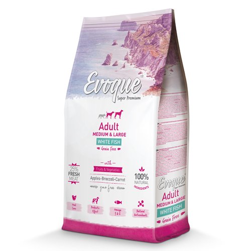 Evoque Adult Medium & Large Pescado Blanco Grain Free 12kg