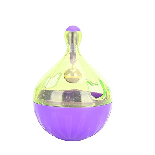 Fdit Cat Toy Ball Cat Alimentador Lento Alimentador de Vasos de Bola, Juguete dispensador de golosinas interactivas Juguete para Mascotas Sacudiendo Alimentos Bola de Fuga para Cachorro Gato