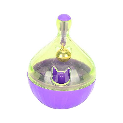 Fdit Cat Toy Ball Cat Alimentador Lento Alimentador de Vasos de Bola, Juguete dispensador de golosinas interactivas Juguete para Mascotas Sacudiendo Alimentos Bola de Fuga para Cachorro Gato