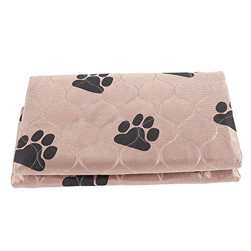 Fdit Socialme-EU Alfombrilla de Riegue Reutilizable Impermeable de Orina de Cama de Cojín de PIS para Gatos de Perros de Animal Doméstico(80 * 90cm-Marrón)