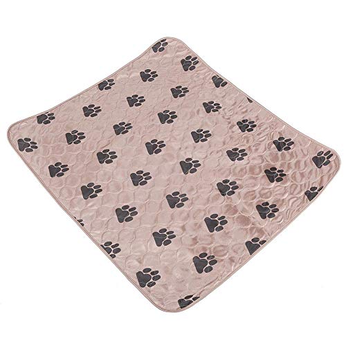 Fdit Socialme-EU Alfombrilla de Riegue Reutilizable Impermeable de Orina de Cama de Cojín de PIS para Gatos de Perros de Animal Doméstico(80 * 90cm-Marrón)