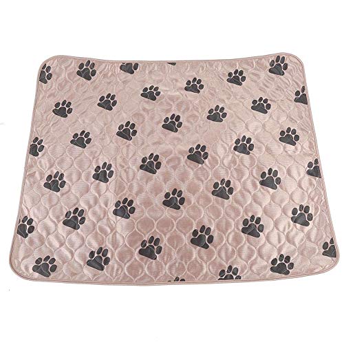 Fdit Socialme-EU Alfombrilla de Riegue Reutilizable Impermeable de Orina de Cama de Cojín de PIS para Gatos de Perros de Animal Doméstico(80 * 90cm-Marrón)