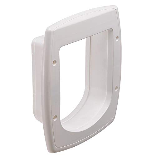 Ferplast Extensión para Puerta para Gatos, Gatera con Microchip, Puerta basculante Swing Microchip Extension, 22,5 x 16,2 x h 25,2 cm - Profundidad 5 cm, Blanco