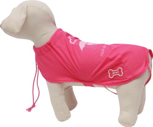 Ferribiella – impermeable de bolsillo para perros, 35 cm. Fucsia - 1303