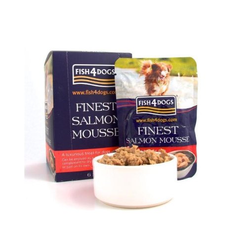 Fish4Dogs Canine Mousse Pouch Salmon 6X100Gr 1000 g