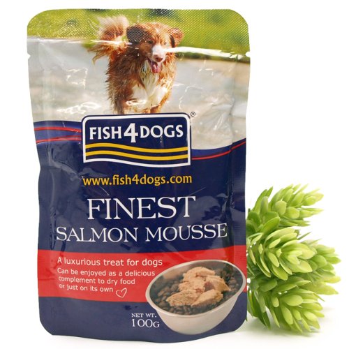 Fish4Dogs Canine Mousse Pouch Salmon 6X100Gr 1000 g