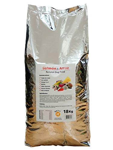 FORZECAN Pienso para Perros Natural Food con Salmón y Arroz - 18 kg