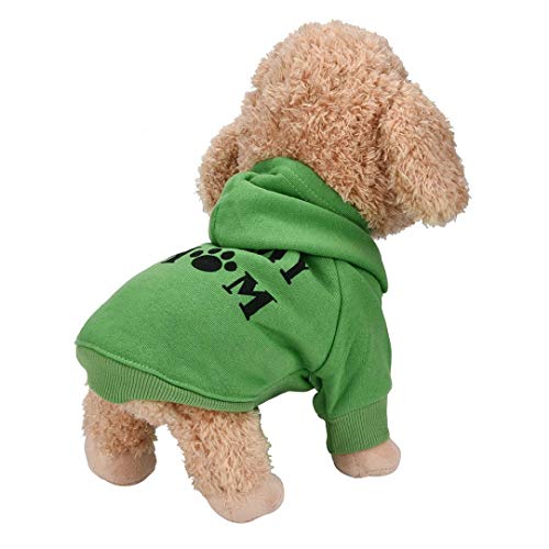 Fossrn Ropa Perro Pequeño Chihuahua Yorkshire Sudadera con Capucha - I MY MOM Invierno Ropa para Mascota Cachorro