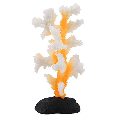 FTVOGUE - Anémona de coral luminoso para acuario, en silicona, adorno