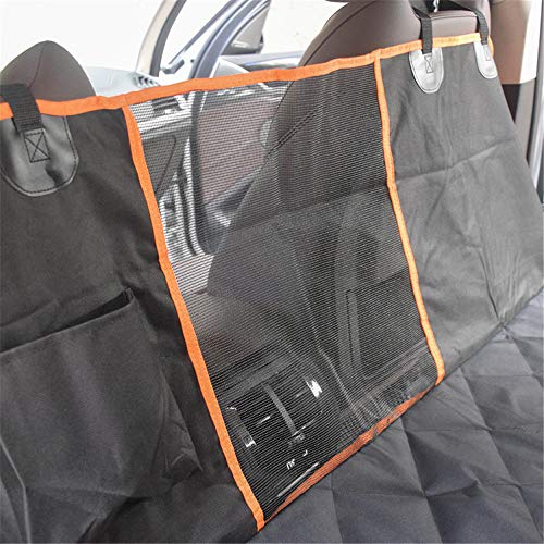 Funda De Asiento De Coche para Perros, Protector De Asiento De Coche Trasero Impermeable Lavable Hamaca Antideslizante Antideslizante para Perros para Camiones Y SUV, 147 * 137 CM,A