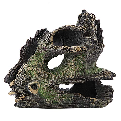 Garosa Acuario Driftwood Artificial Resina Tronco De Árbol Dodge Cría Jugar Casa Árbol Raíces Agujero del Árbol Hueco para Peces Tanque Ornamentos(#2)