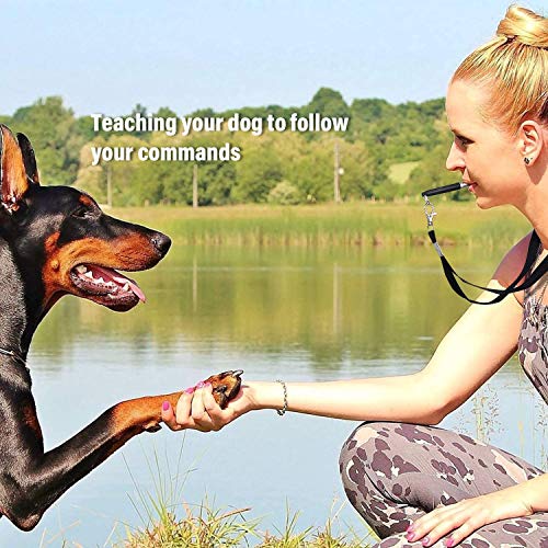 GCSEY 20Pcs Obediencia del Perro Silbato, Profesional Ajustable De Tono Ultrasónico del Entrenamiento del Perro Silbato Y Silencioso Ladridos De Control para Los Perros con La Cuerda De Seguridad 20