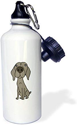 GFGKKGJFD612 Cute Weimaraner Cachorro Dibujos Animados Botella de Agua Deportiva, oz