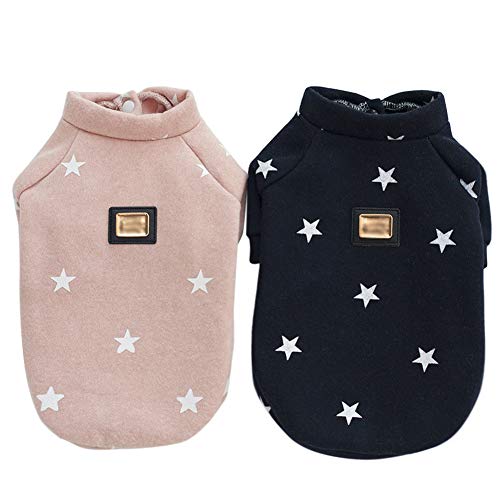 GODGETS Ropa Perro Pequeño Chihuahua Yorkshire Sudadera Invierno Ropa para Mascota Cachorro,Rosado,(25×37×26 CM)