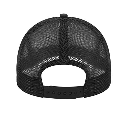 Gorra de béisbol para perros de buceo con burbujas, diseño de perro carlino, unisex, con impresión 3D, ajustable, de malla, color negro