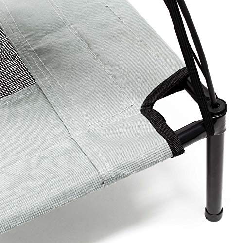 Hamaca mascotas Cama Perros Gatos Relax Jardín Outdoor Protección solar Sombrilla Animales XL Gris