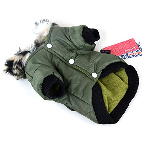 Handfly Chaqueta para Perro Impermeable Perro cálido Abrigo de Invierno Chihuahua Abrigo Ropa de Invierno Impermeable Abrigo de Perro